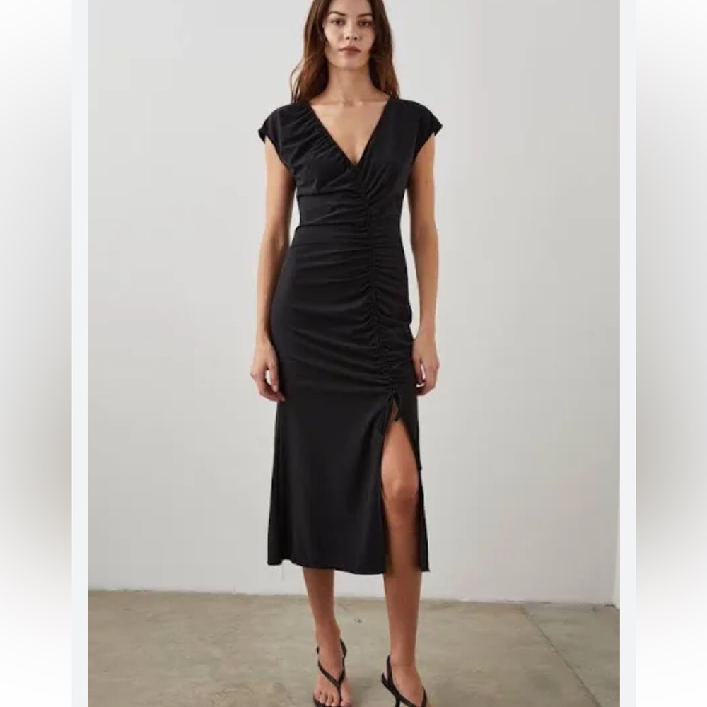 Rails AUREN DRESS IN BLACK JACQUARD size S